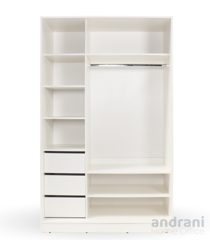 Armadio 2 sezioni e cassetti