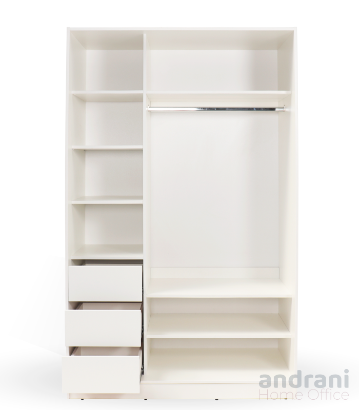 Armadio 2 sezioni e cassetti