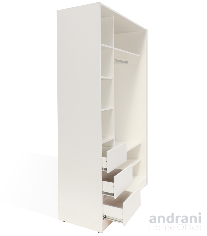 Armadio 2 sezioni e cassetti