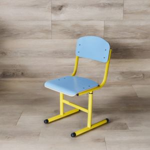 Sedia scolastica regolabile con struttura rotonda