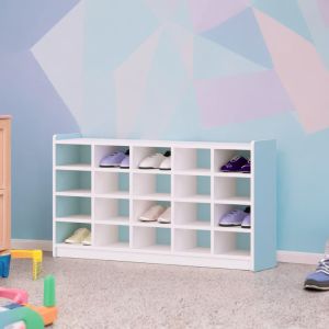 Scaffale „MultiStep” per calzature – 4 livelli, 20 sezioni