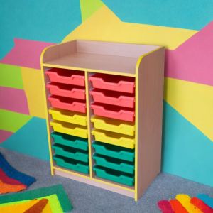 Armadio con contenitori 