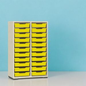 Armadio universale con contenitori in plastica