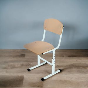 Sedia scolastica con struttura rotonda, altezza regolabile